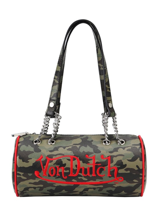 Von Dutch Handbags - Von Dutch Camo Barrel Bag